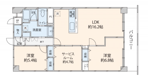 安心の管理体制の大規模マンション