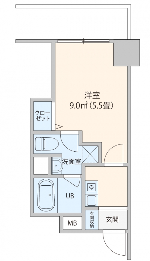 カフェや雑貨店等が集まる「蔵前」駅徒歩1分のお部屋